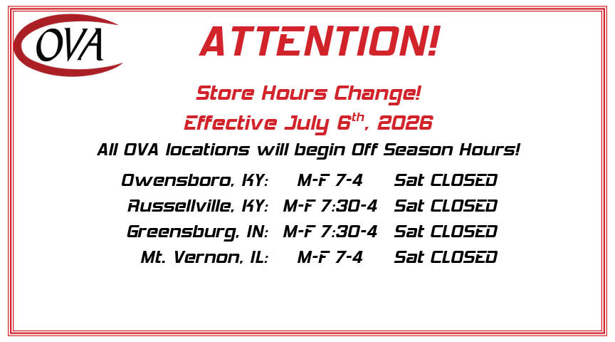 Store hours change notice, July 2026